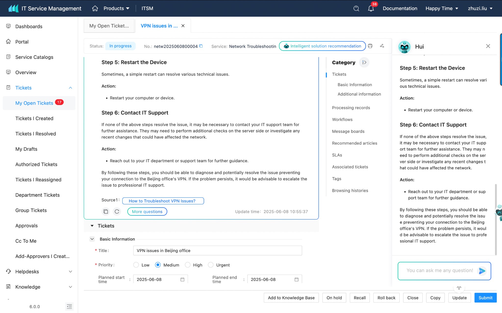 Solution Recommendations and Reuse